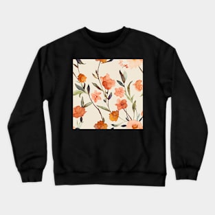 Vintage Floral Cottagecore Romantic Flower Design Crewneck Sweatshirt